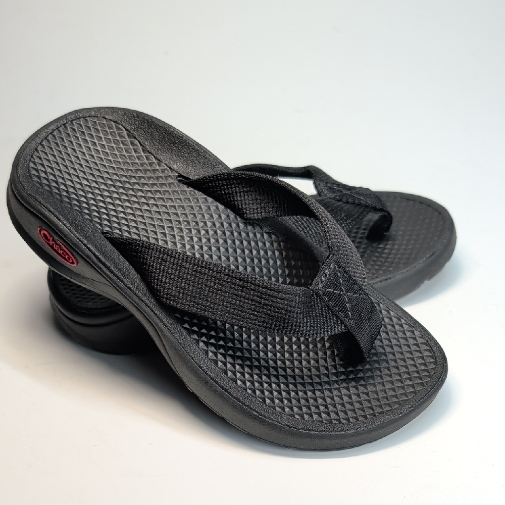 Chaco Kids Black Webbed Flip Flop Sandals
